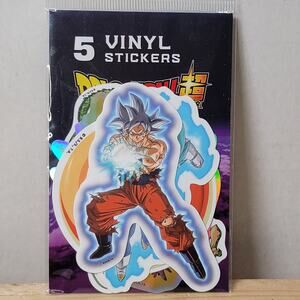 Dragon Ball Z Super 5 Pack Vinyl Stickers - NEW